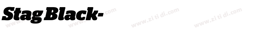Stag Black字体转换